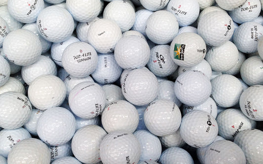 100 Pack Topflite Mix Golf Balls Cross (Lakeballs/ Used Golf Balls)