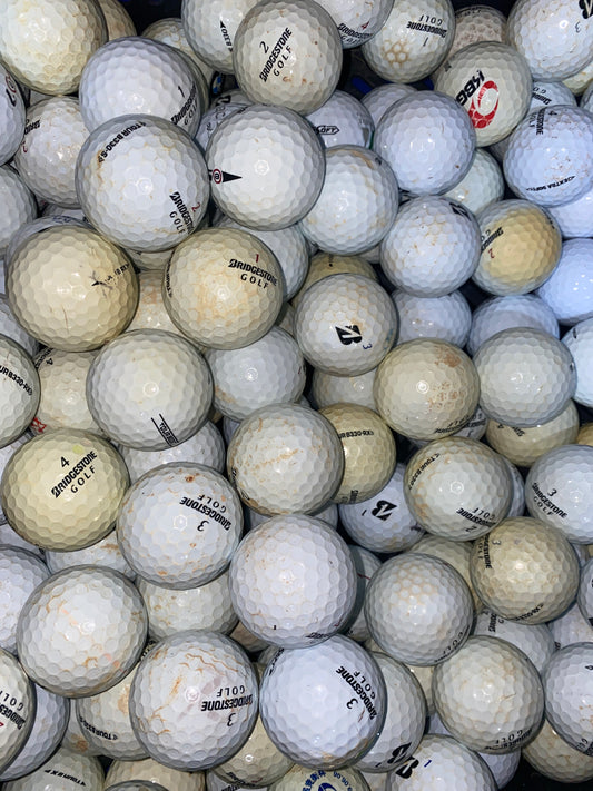 Paquete de 100 pelotas de golf Bridgestone Mix Cross (bolas de lago/pelotas de golf usadas)