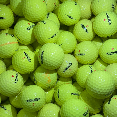 Žluté golfové míčky Pinnacle Rush