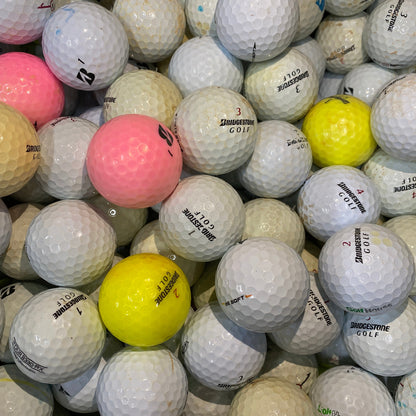 Paquet de 100 balles de golf Bridgestone Mix Cross (balles de lac/balles de golf usagées)
