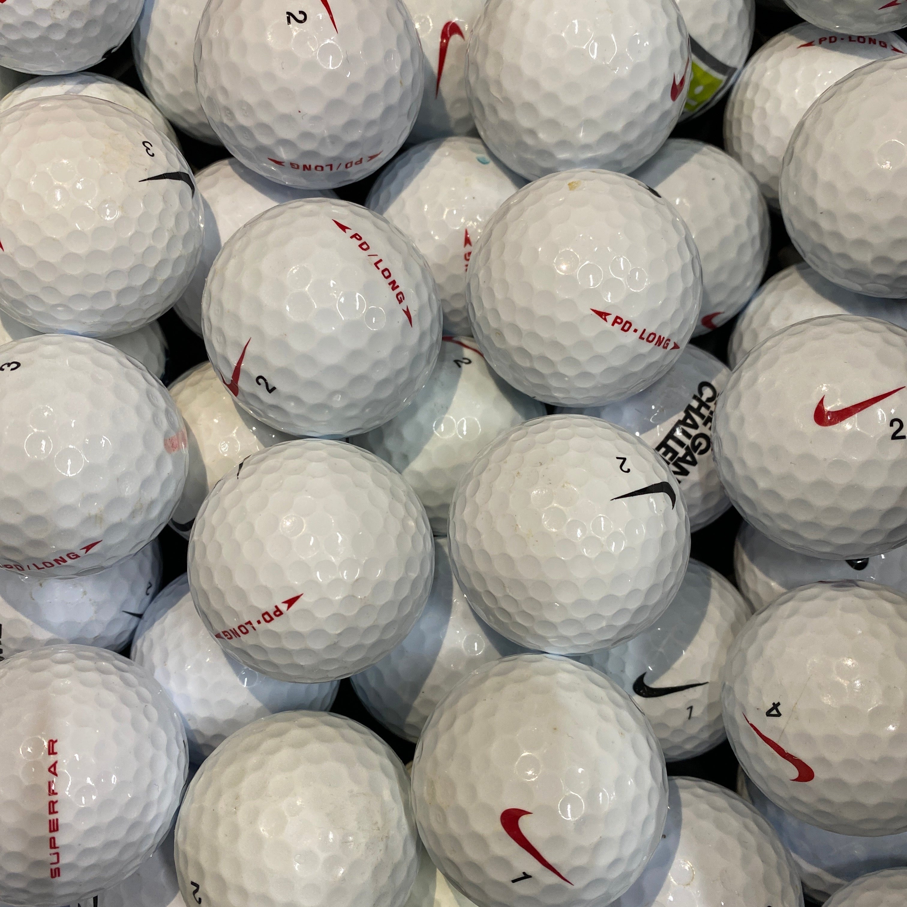 used nike golf balls