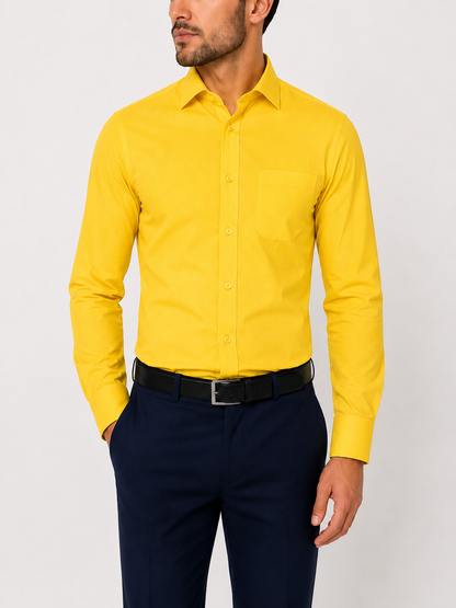 Camisa para Hombre de Manga Larga James & Nicholson (Incluye 2 Pinzas para Ropa TLRGolf) - Blusa para Hombre - Sobrecamisa para Hombre