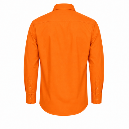 Camisa para Hombre de Manga Larga James & Nicholson (Incluye 2 Pinzas para Ropa TLRGolf) - Blusa para Hombre - Sobrecamisa para Hombre