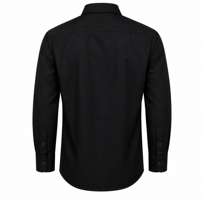 Camisa para Hombre de Manga Larga James & Nicholson (Incluye 2 Pinzas para Ropa TLRGolf) - Blusa para Hombre - Sobrecamisa para Hombre