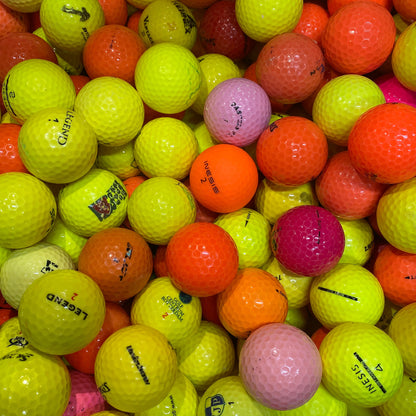 100 Pack de Balles de Golf Colorées Mixte Cross (Lakeballs/ Balles de Golf Usagées)