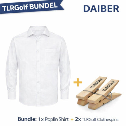 James & Nicholson Overhemd Heren met Lange Mouw (Inclusief TLRGolf 2 wasknijpers) - Blouse Heren - Overshirt Heren