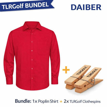 James & Nicholson Overhemd Heren met Lange Mouw (Inclusief TLRGolf 2 wasknijpers) - Blouse Heren - Overshirt Heren