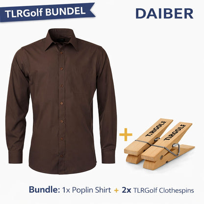 James & Nicholson Overhemd Heren met Lange Mouw (Inclusief TLRGolf 2 wasknijpers) - Blouse Heren - Overshirt Heren