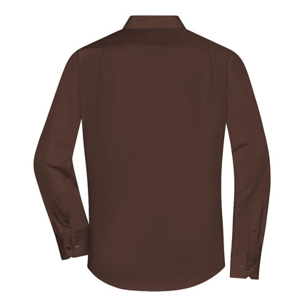 James & Nicholson Overhemd Heren met Lange Mouw (Inclusief TLRGolf 2 wasknijpers) - Blouse Heren - Overshirt Heren