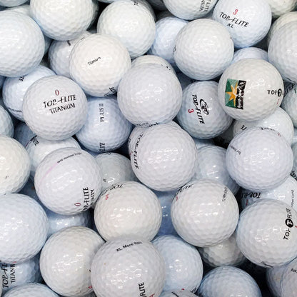 100 Pack de balles de golf Topflite Mix Cross (Lakeballs/ Balles de golf usagées)