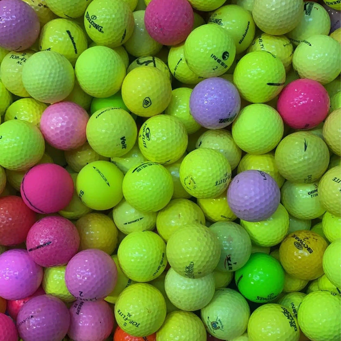 Microbe Continu Herhaald Golfballen Mix Gekleurd Geel Rood Oranje Blauw Gemengde Kristallen  Lakeballs — YourLakeBalls