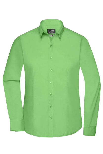 James & Nicholson Ladies Longsleeve Poplin Shirt YourLakeBalls