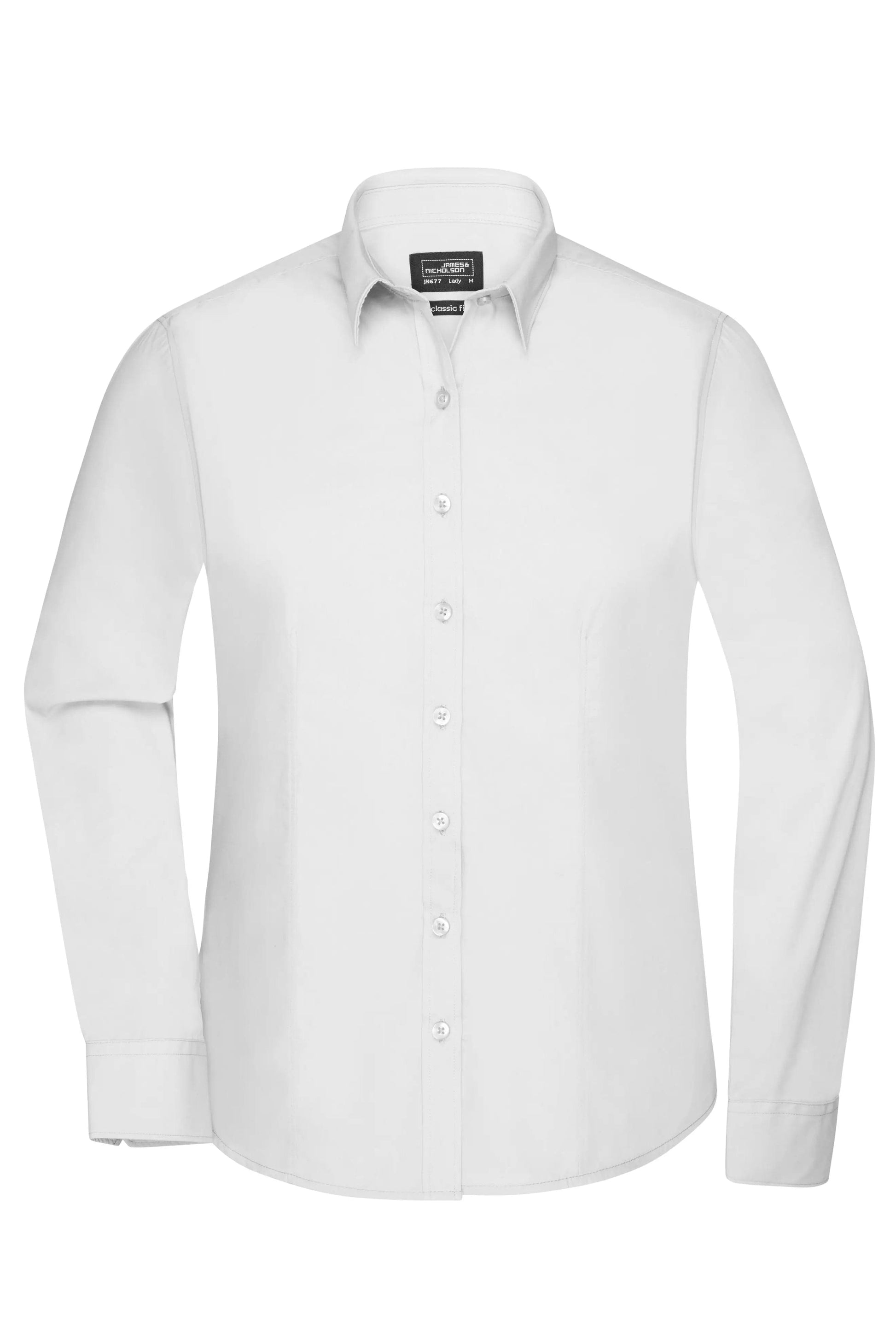 James & Nicholson Ladies Longsleeve Poplin Shirt YourLakeBalls